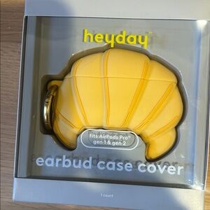 Heyday Bright Yellow Croissant Earbud Case